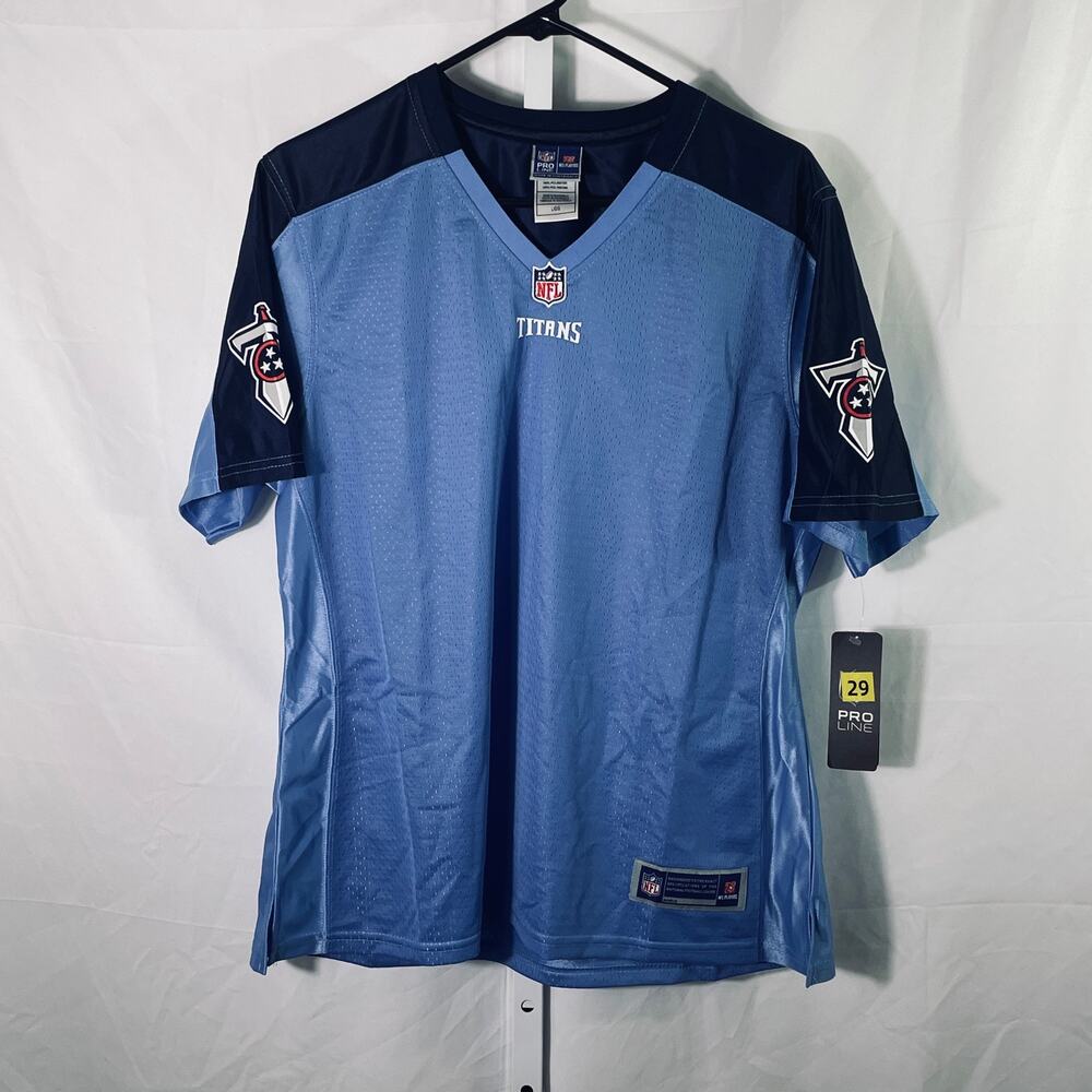 NWT Tennessee Titans Pro Line Jersey  - Womens Size L  - Blue